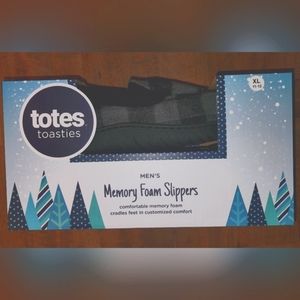 Men's Memory Foam Slippers Totes Toasties XL (11/12)